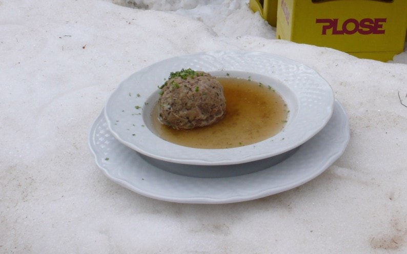 Alta Badia - Hütte Lee Leberknödelsuppe