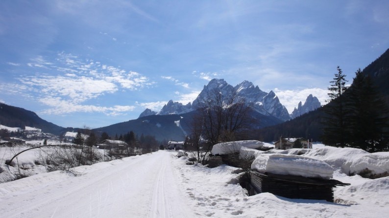 Auf dem Weg von Innichen nach Sexten