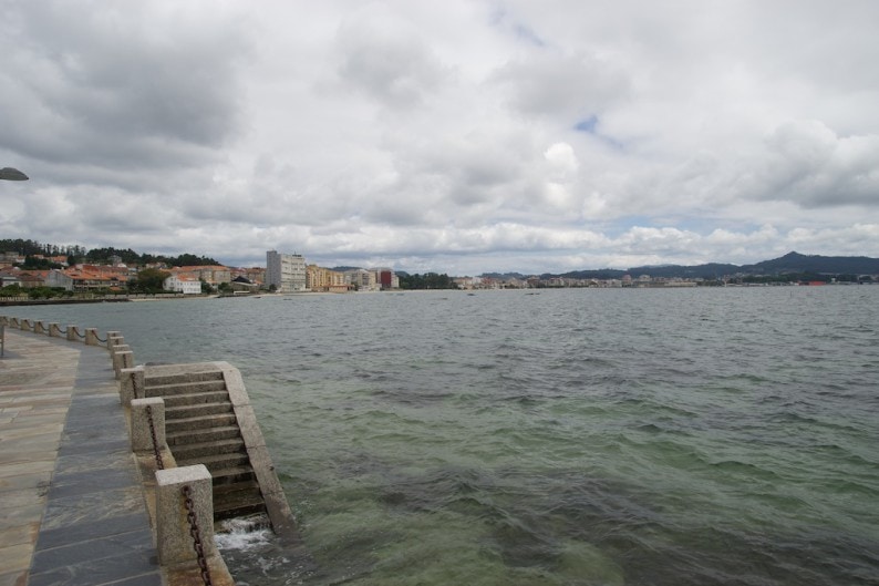 Blick auf Vilagarcia de Arousa