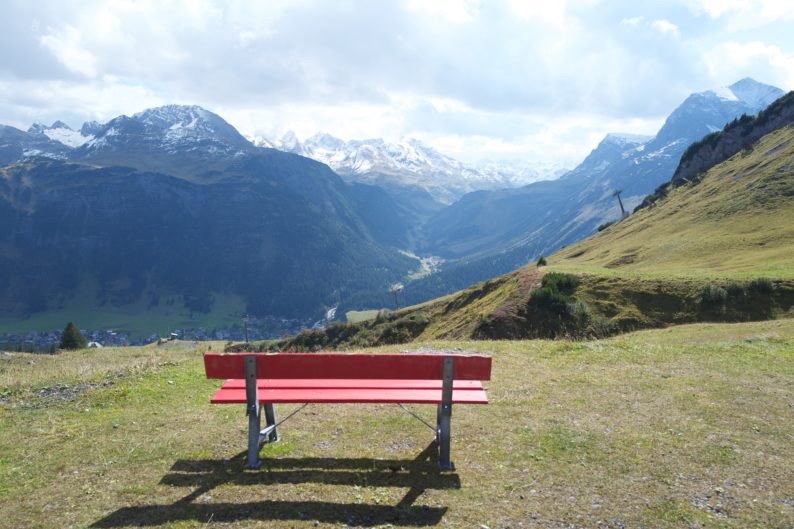 Blick zum Flexenpass