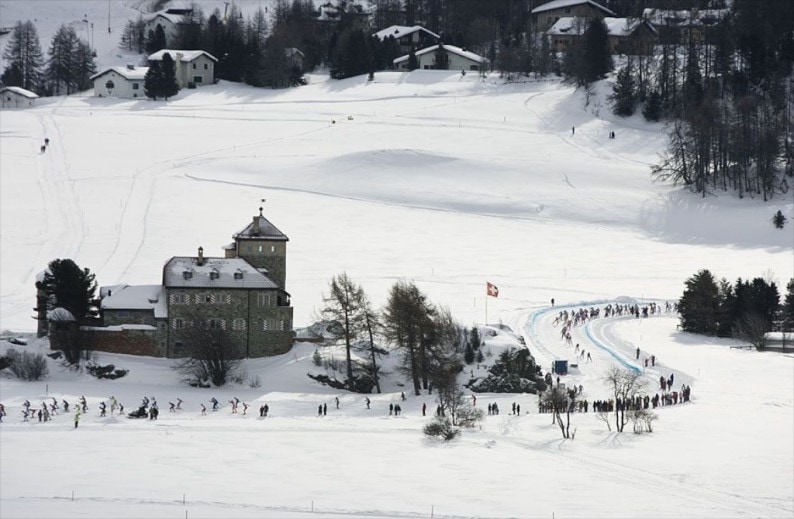 Der berühmte Engadin Skimarathon bei Surlej