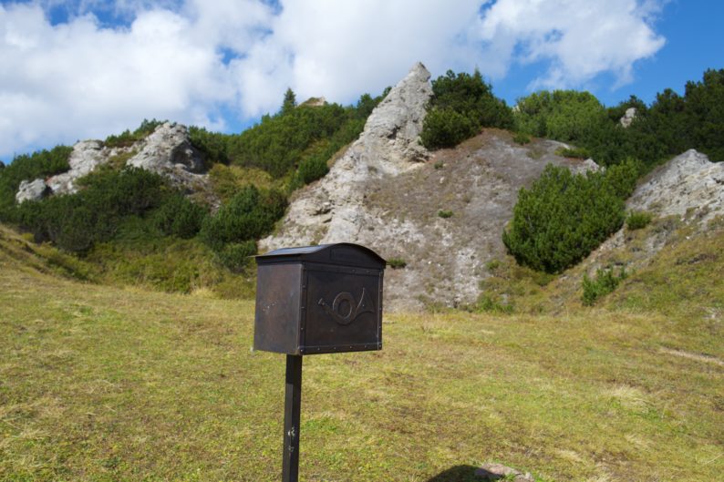 Der grüne Ring - Kriegeralpe - Briefkasten