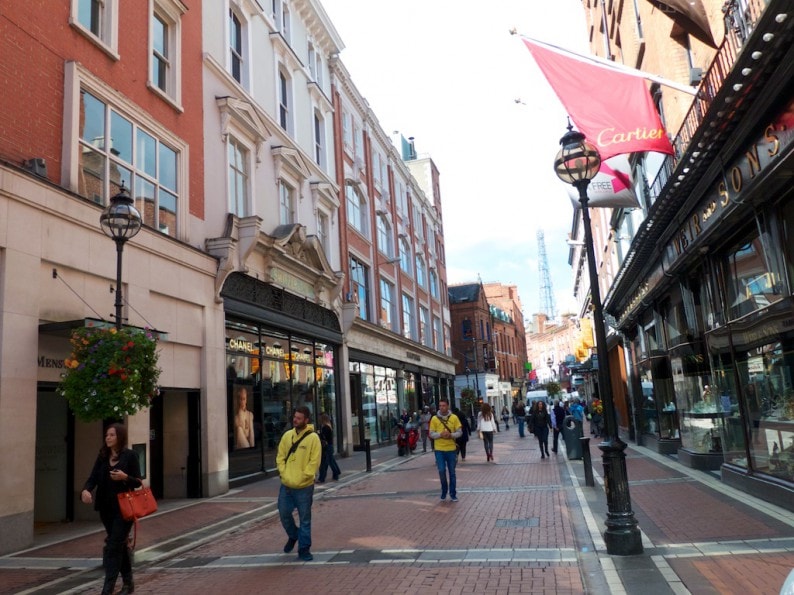 Dublin - Grafton Street am Morgen