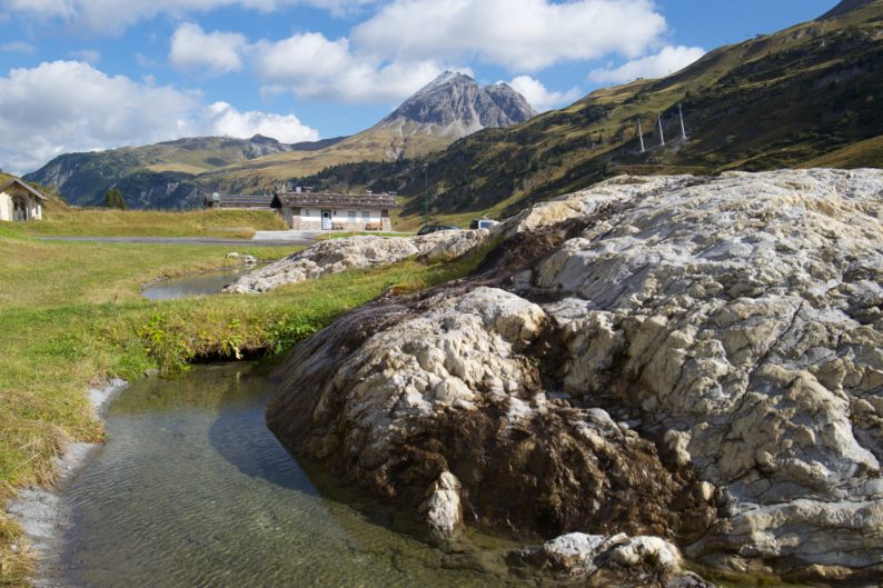 Flexenpass - Wasserscheide