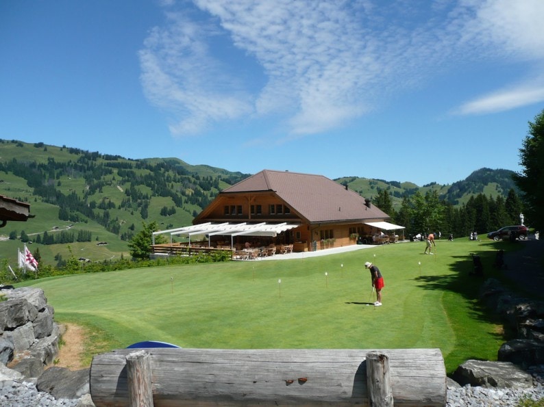 Golfplatz Gstaad Putting Area