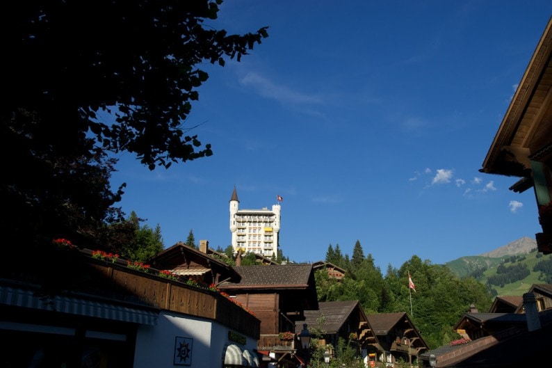 Gstaad - Blick auf das Palace