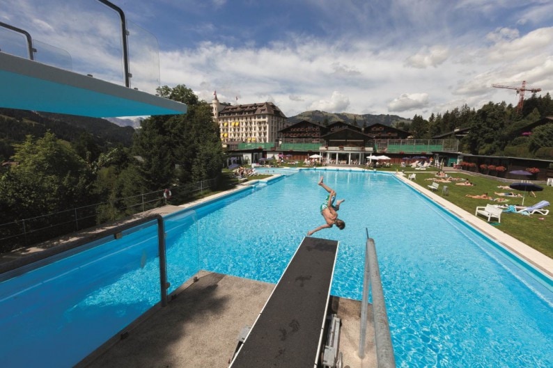 Gstaad Palace Olympischer Pool