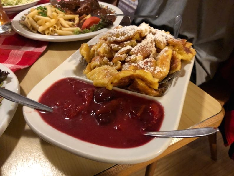 Innsbrucker Hütte - Kaiserschmarrn mit Pflaumen