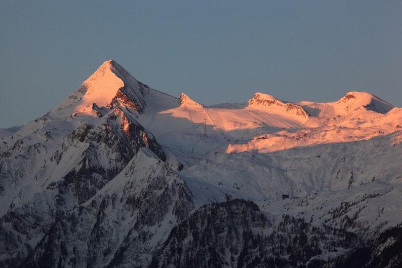 Kitzsteinhorn Sonnenuntergang Foto Gletscherbahnen Kaprun AG (1)