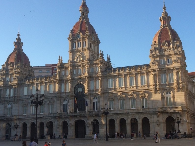 La Coruna - Rathaus an der Plaza Maria Pita