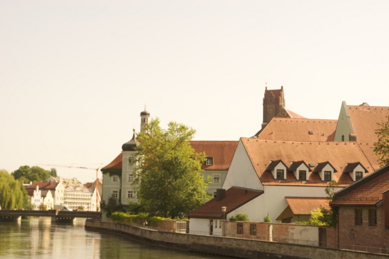 Landshut - Blick auf Luitpoldbrücke