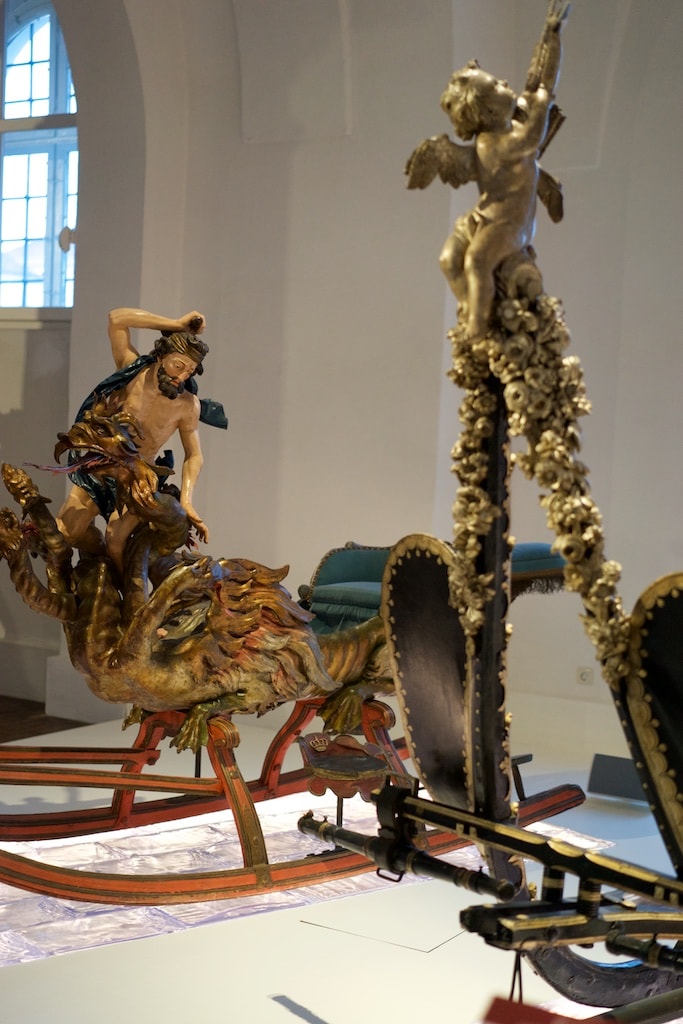 Marstallmuseum - Schlitten von Amor und Herkules