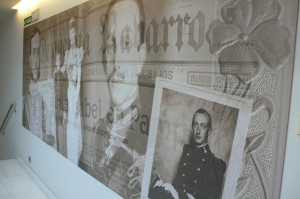 Die Wände des Hotels La Perla erzählen von der Geschichte des Sanfermines 