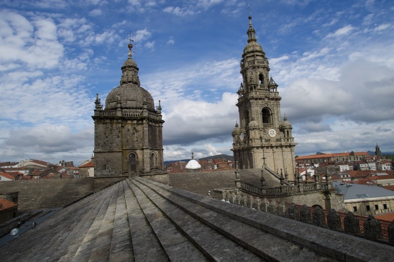 Santiago de Compostela - auf dem Dach der Kathedrale