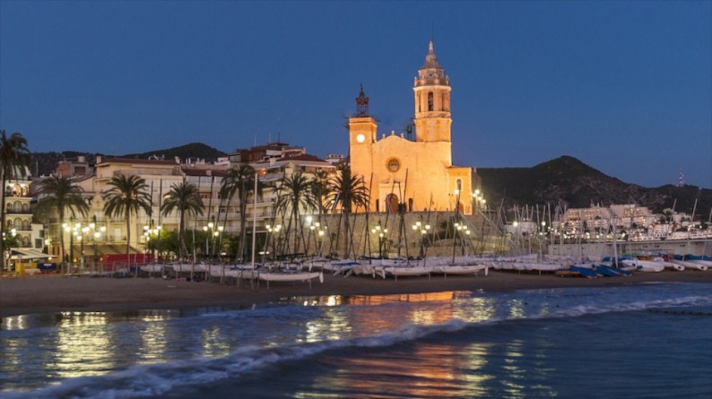 Sitges am Abend