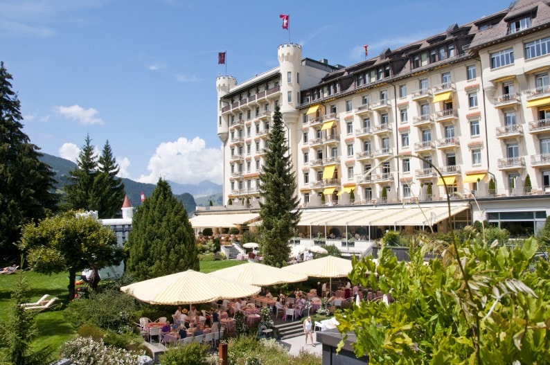 Gstaad Palace im Sommer 