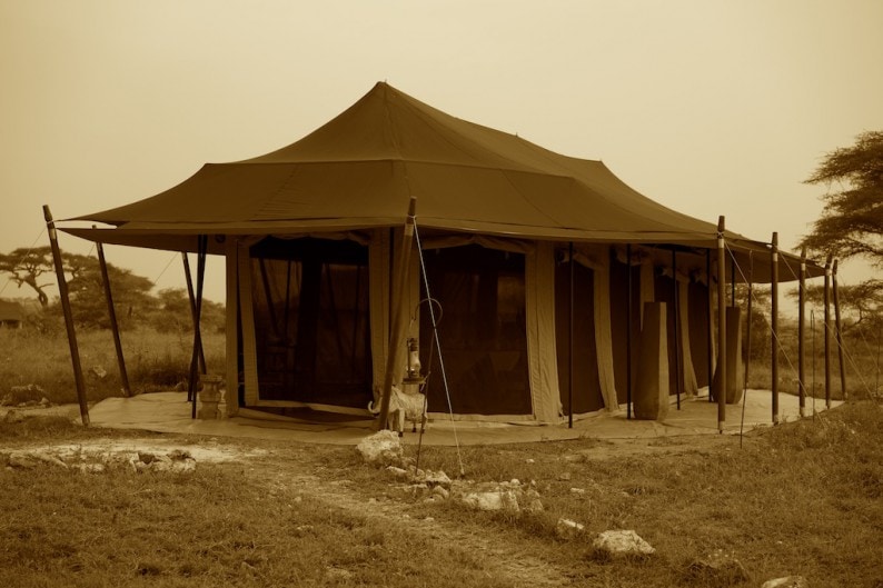 Tanzania - südliche Serengeti - Namiri Plains - Dinnerzelt