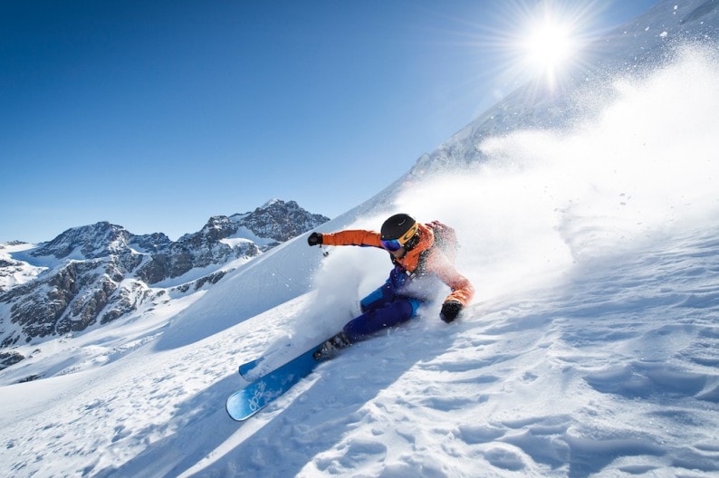 Traumhaftes Skifahren