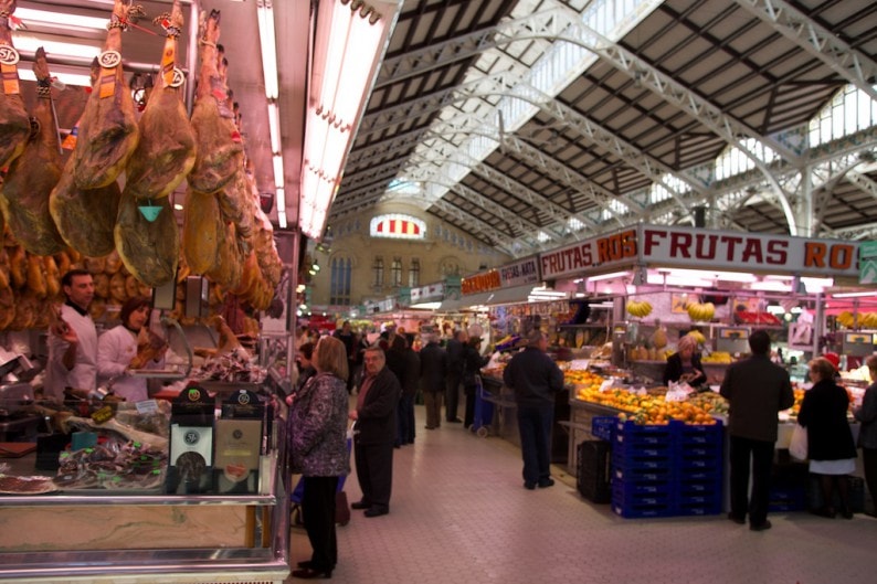 Valencia - Markthalle - Jamon iberico