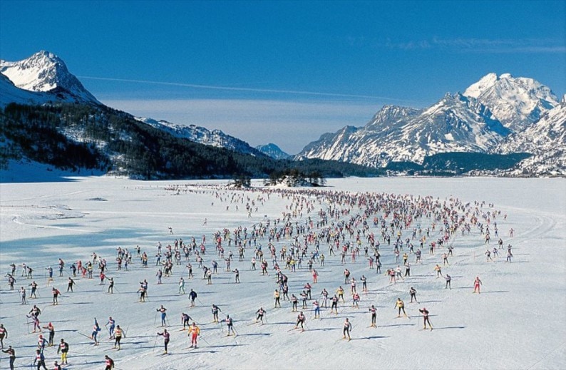 der berühmte Engadin Ski- Marathon